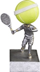 Bobble Head Tennis Trophy